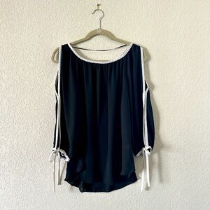 Spence Black and White Blouse